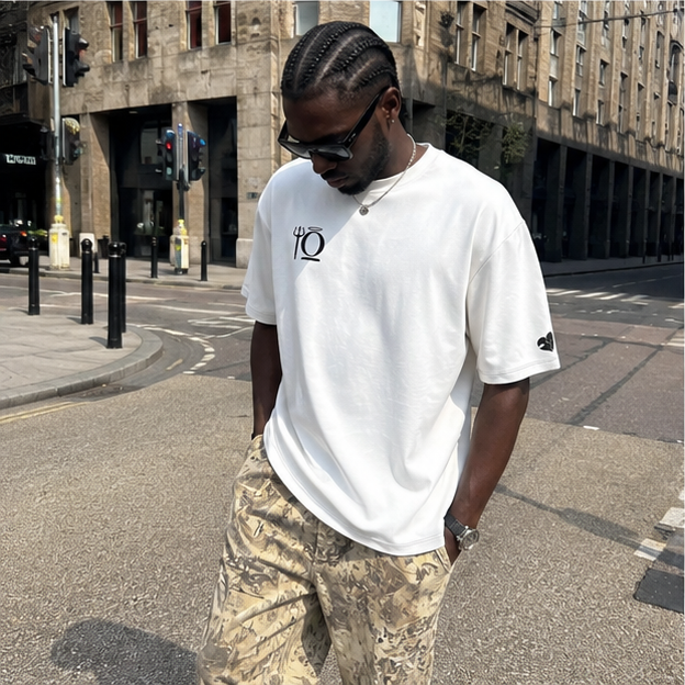 Off-white KiiNDSOULS Error graphic T-shirt, front streetwear view
