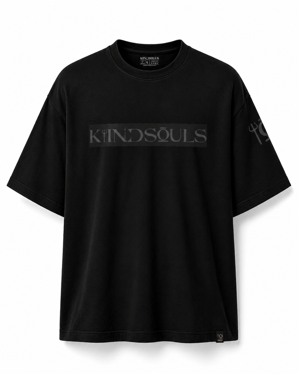 Black Whatever It Takes graphic T-shirt by KiiNDSOULS, product view