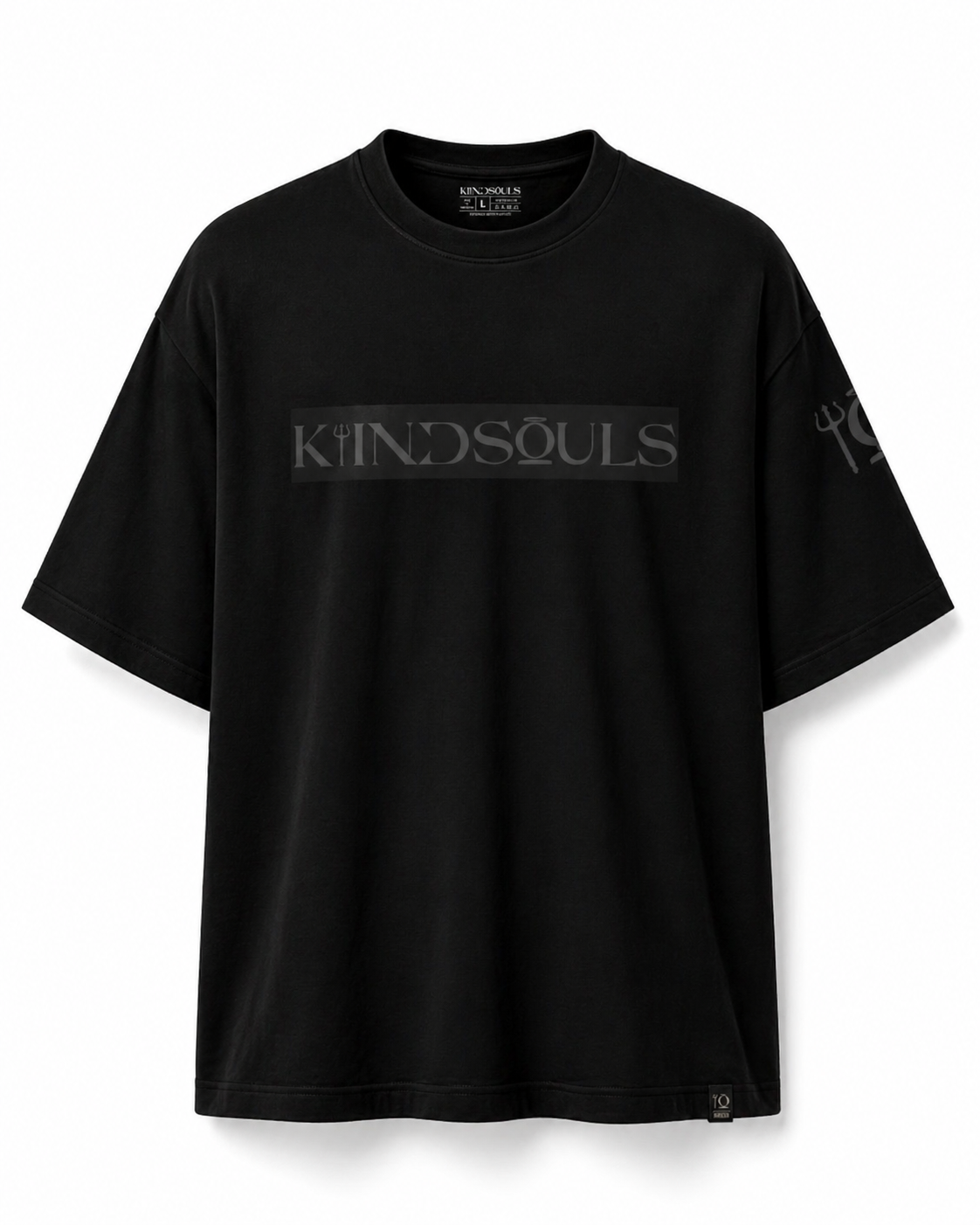 Black Whatever It Takes graphic T-shirt by KiiNDSOULS, product view